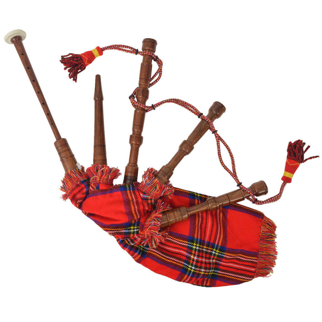Vidaxl Bolsa de garabatos para niños Scottish Great Highland Red Stewart Tartan