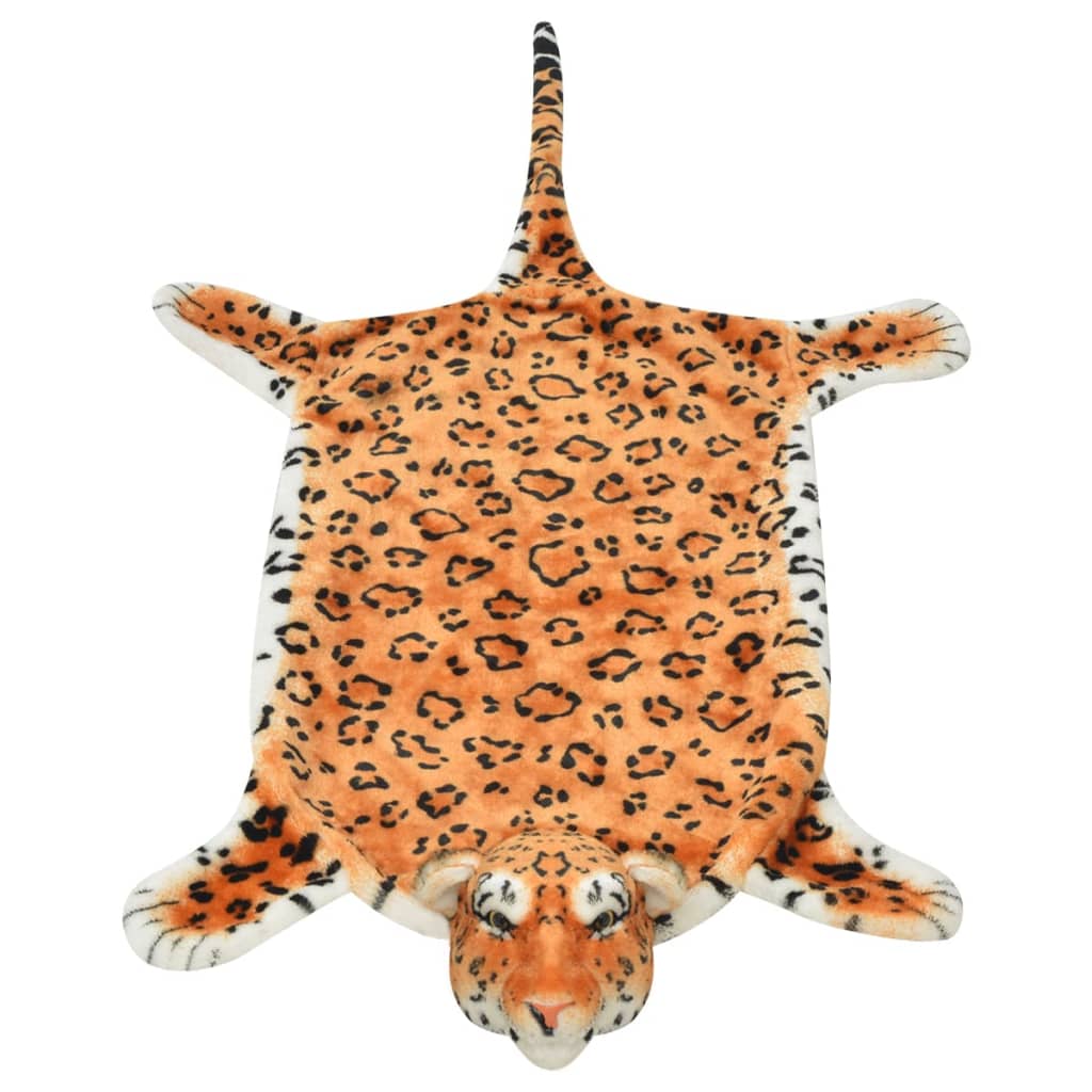 VidaXL tappeto leopardato peluche 139 cm marrone