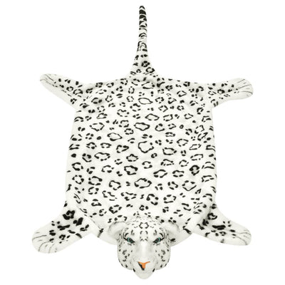 Vidaxl Leopard Flooring Plush 139 cm blanco