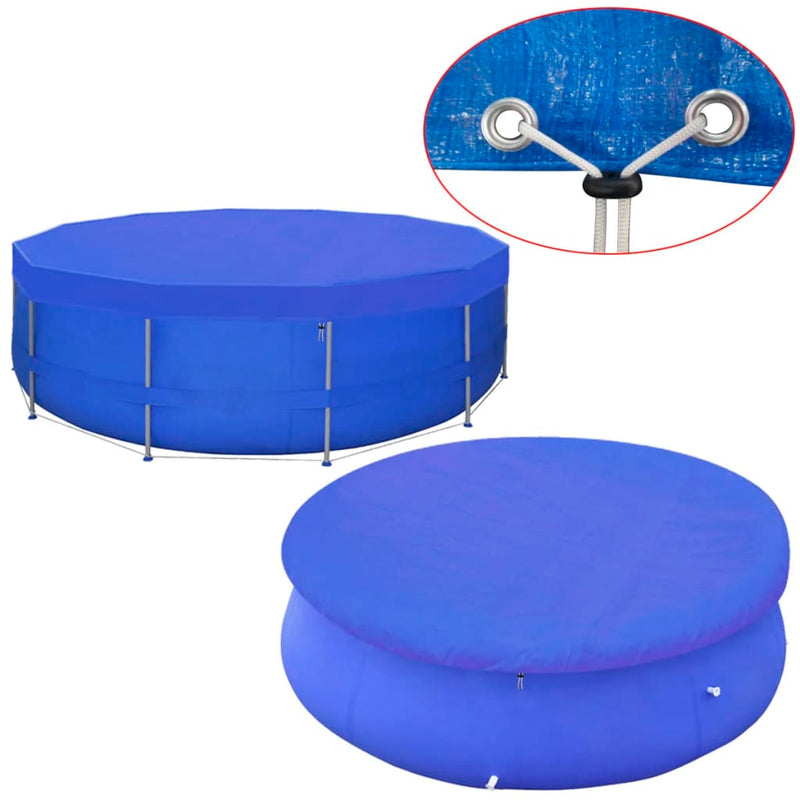 Copertina di piscina Vidaxl PE round 460 cm 90 g m²