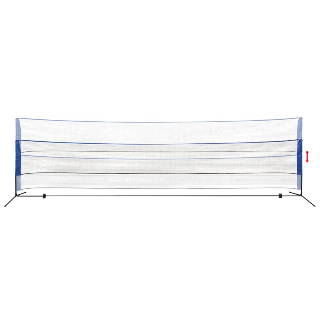 Vidaxl Badmintonnet con navette 600 x 155 cm