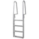 Escalera de piscina de muelle Vidaxl con 4 pasos de aluminio 167 cm