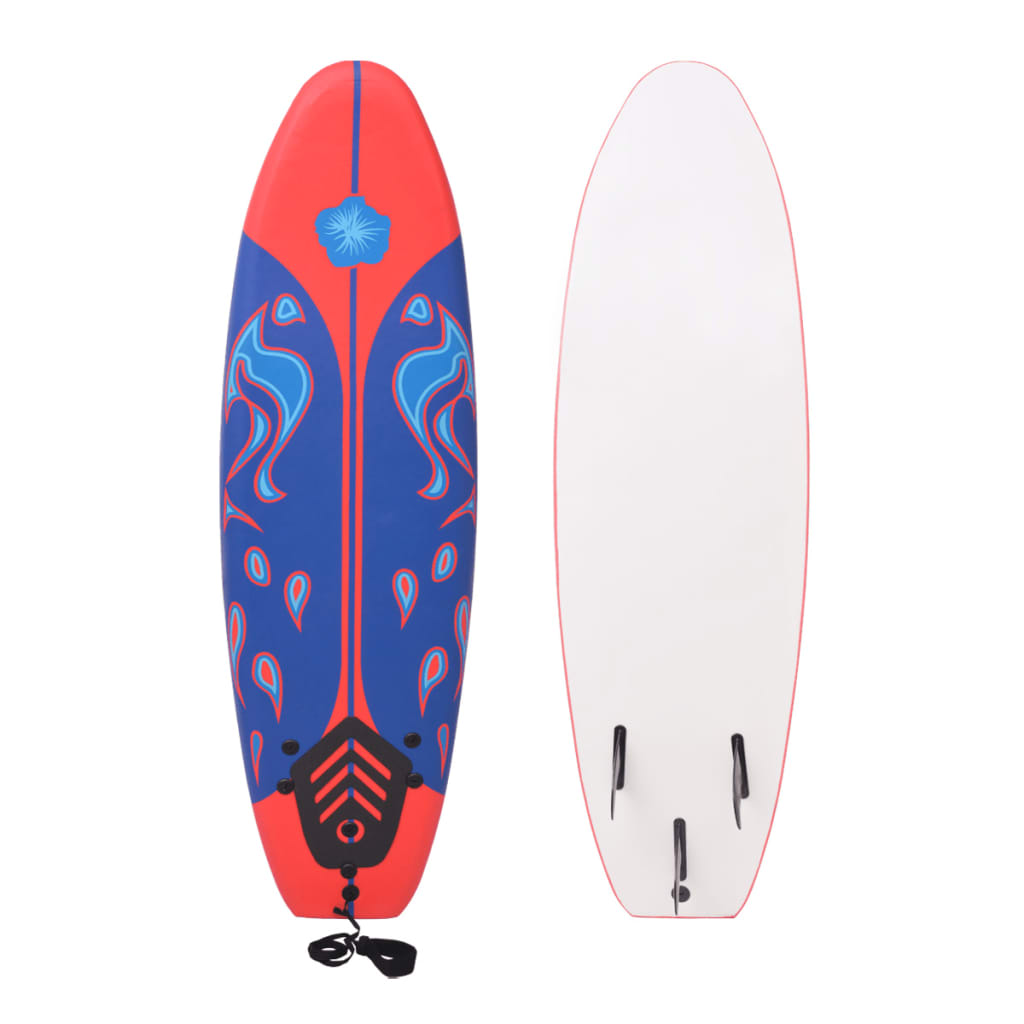 Vidaxl Surfboard 170 cm blu e rosso