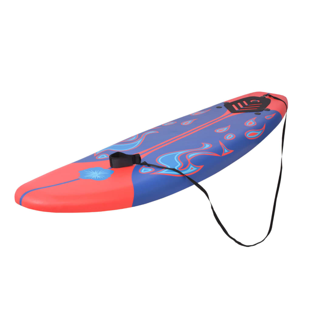 Vidaxl Surfboard 170 cm blu e rosso