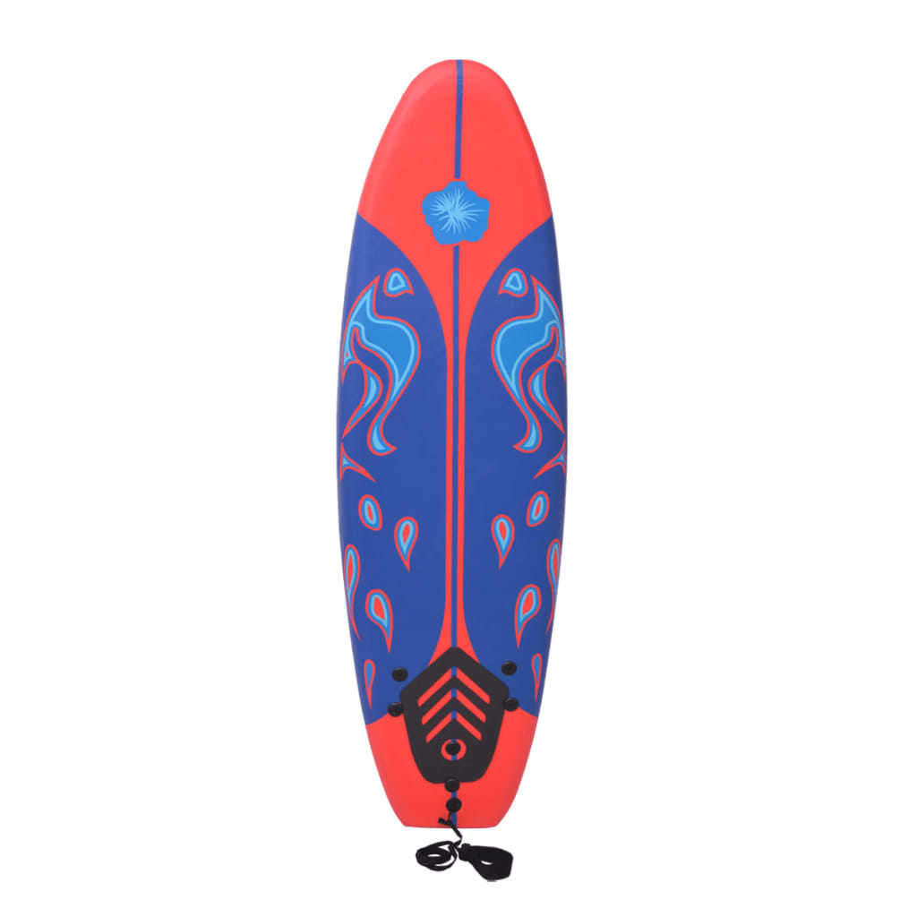 Vidaxl Surfboard 170 cm blu e rosso