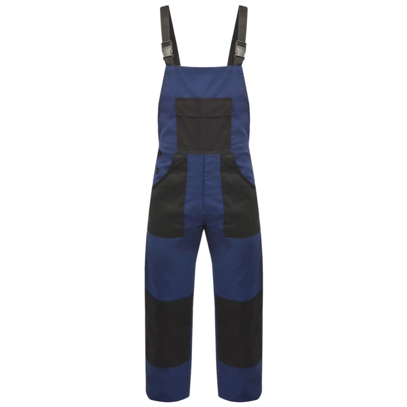 Vidaxl uomini dungarees size m blu