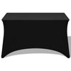 Vidaxl tafelhoes stretch zwart 183x76x74 cm 2 st