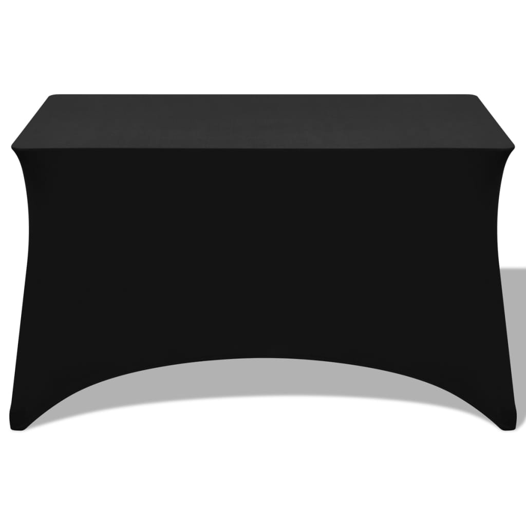 Vidaxl Cubierta de la mesa Estiramiento Negro 243x76x74 cm 2 STS