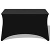 Vidaxl Cubierta de la mesa Estiramiento Negro 243x76x74 cm 2 STS
