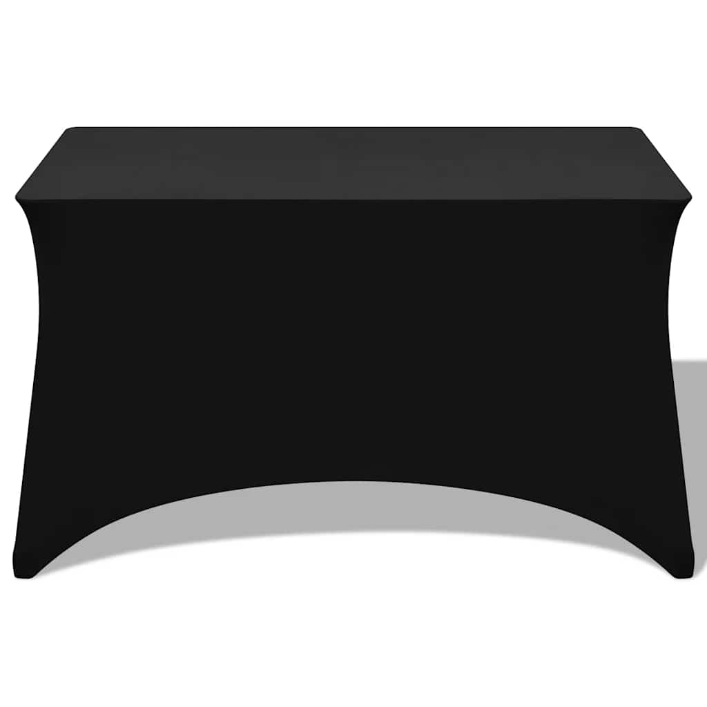 Vidaxl Cubierta de la mesa Estiramiento Negro 243x76x74 cm 2 STS