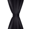 Cortinas Vidaxl con anillos de metal apagado 135x175 cm negro 2 sts
