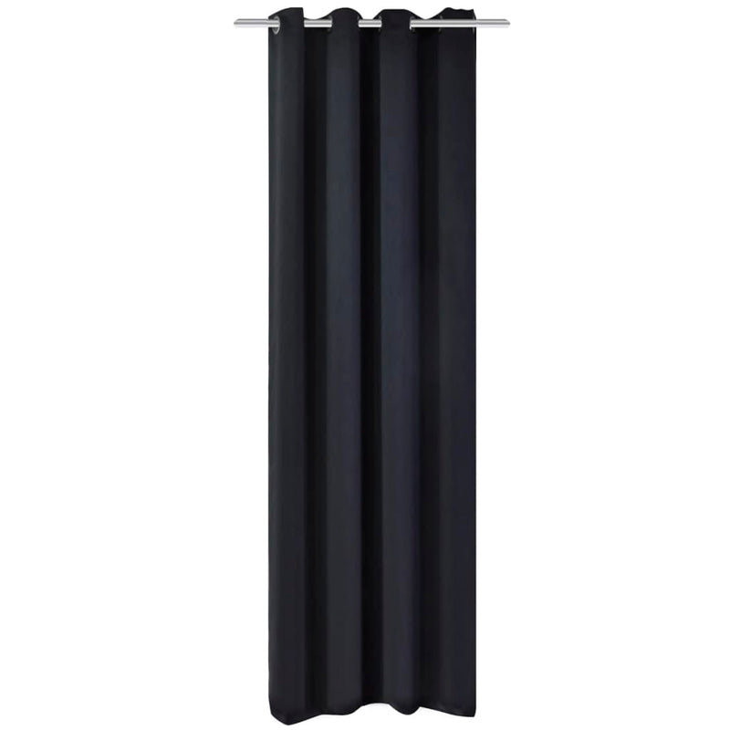 Tervato Vidaxl con anelli di metallo blackout 270x245 nero