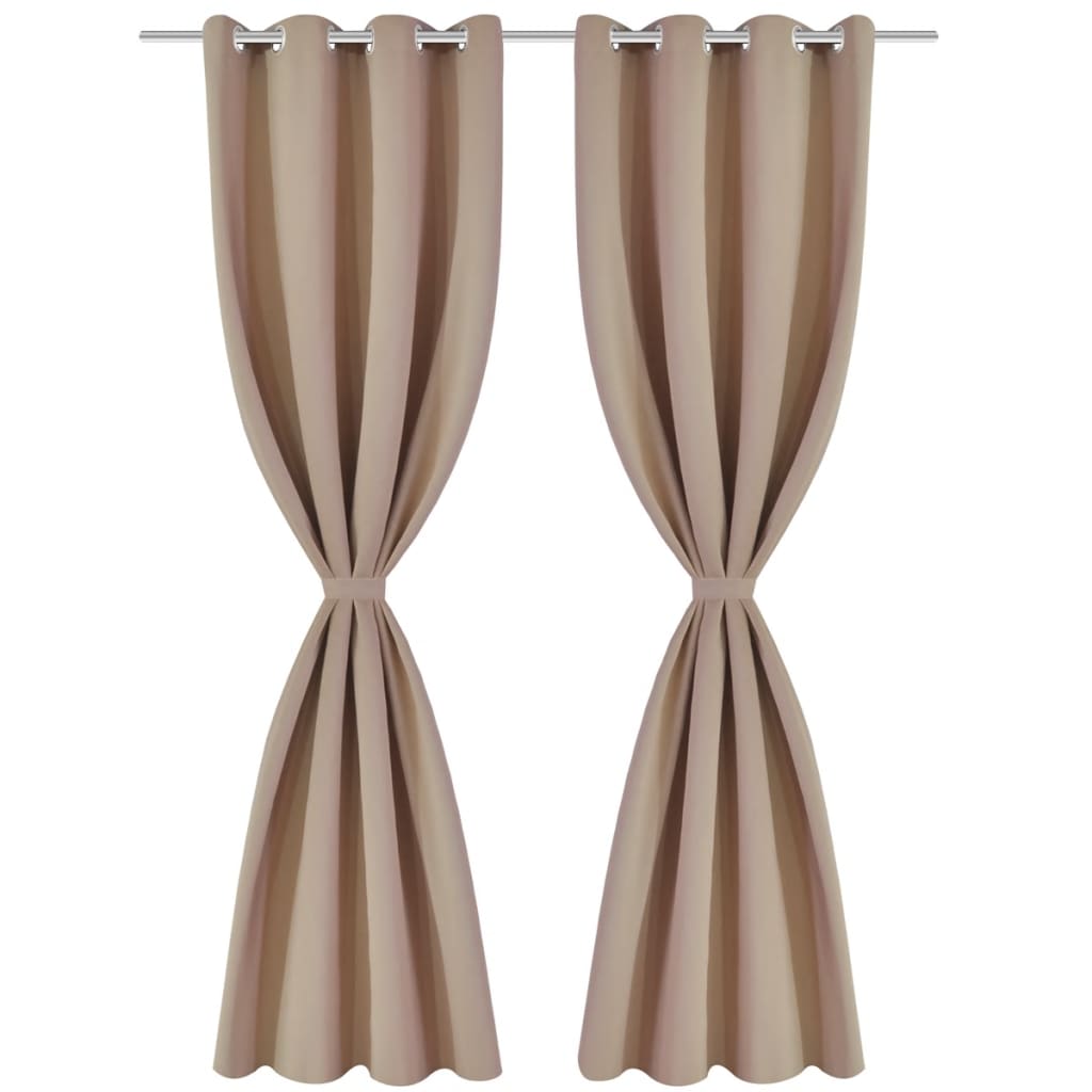 Tervato Vidaxl con anelli di metallo Blacking 270x245 Cream