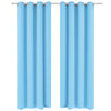 Tenda Vidaxl con anelli di metallo blackout 270x245 turchese