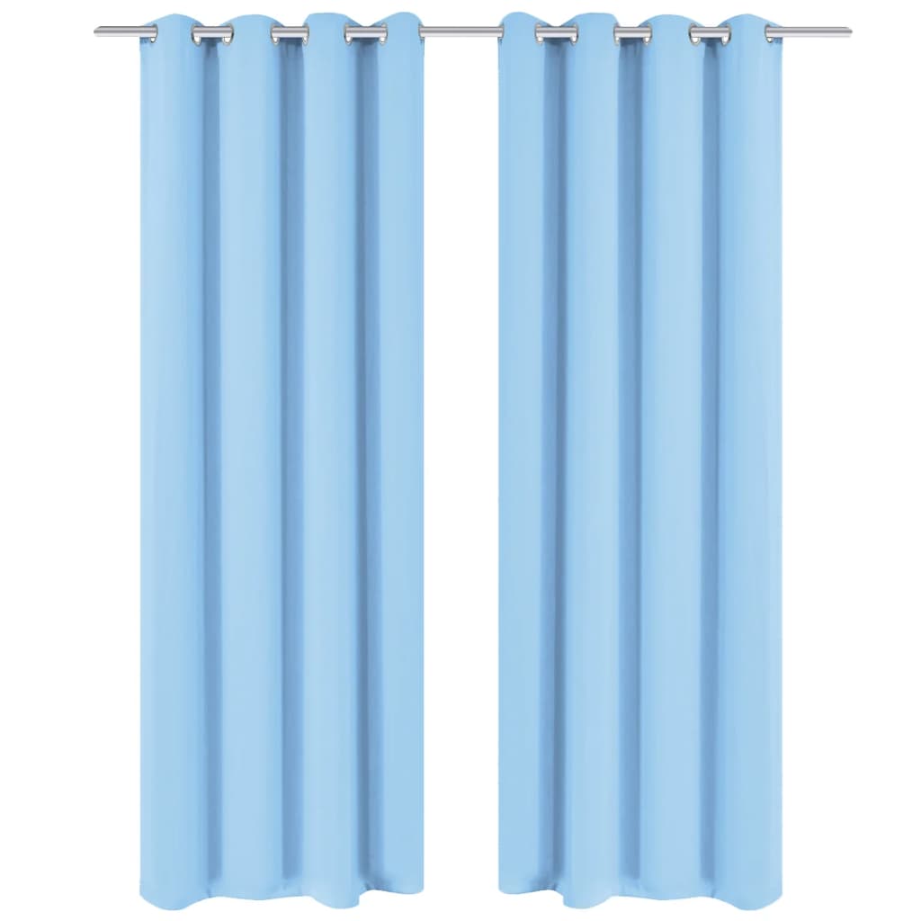Tenda Vidaxl con anelli di metallo blackout 270x245 turchese