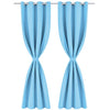 Tenda Vidaxl con anelli di metallo blackout 270x245 turchese