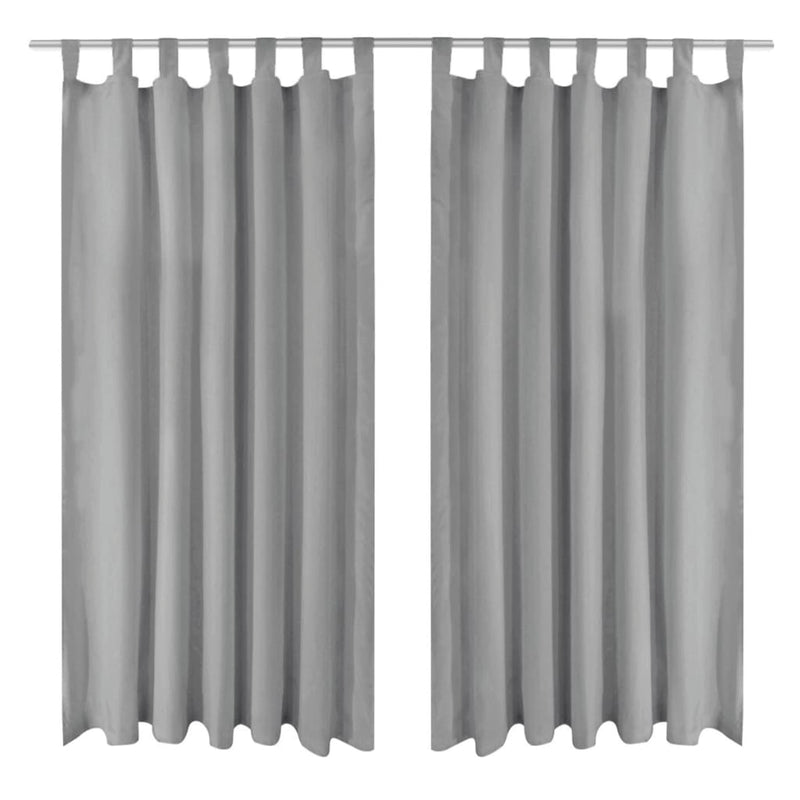 Tende da micro-satina Vidaxl con loop 140x175 cm 2 pezzi
