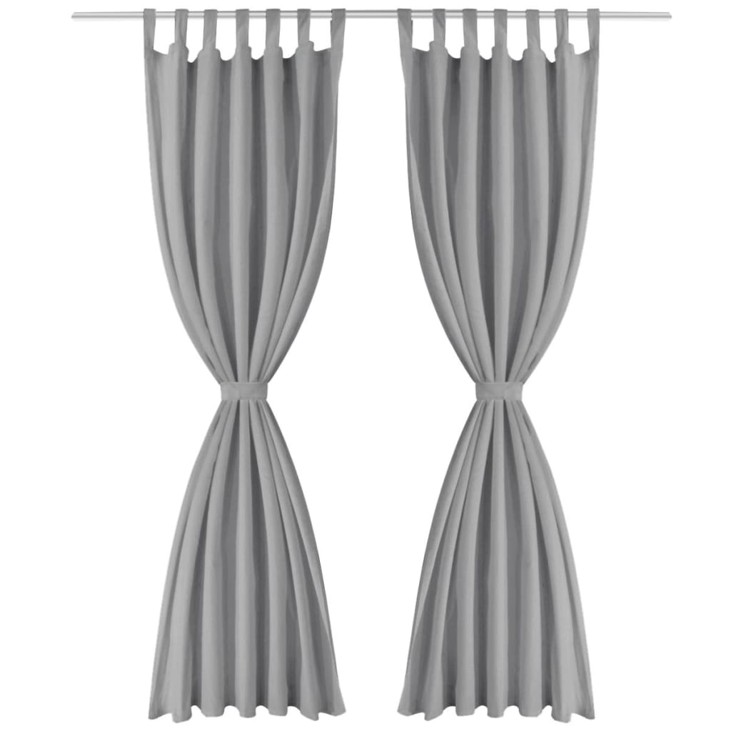 Tende da micro-satina Vidaxl con loop 140x225 cm 2 PC