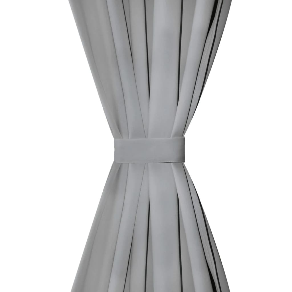 Tende da micro-satina Vidaxl con loop 140x225 cm 2 PC