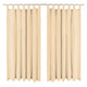 Tende da micro-satina Vidaxl con loop 140x245 cm beige 2 pezzi