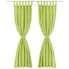 Vidaxl micro-satijnen gordijnen met lussen 140x225 cm groen 2 st