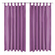 Vidaxl Micro-Satin Curtains with loops 140x245 cm Lila 2 sts