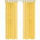 Vidaxl curtains Voile 140x175 cm yellow 2 sts