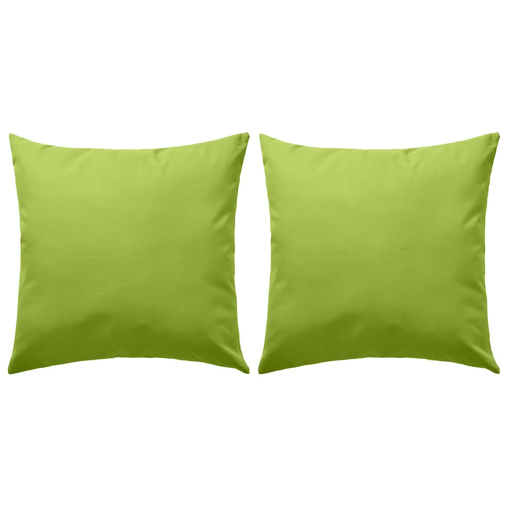 Vidaxl cuscini da esterno 45x45 cm Apple verde 2 pezzi