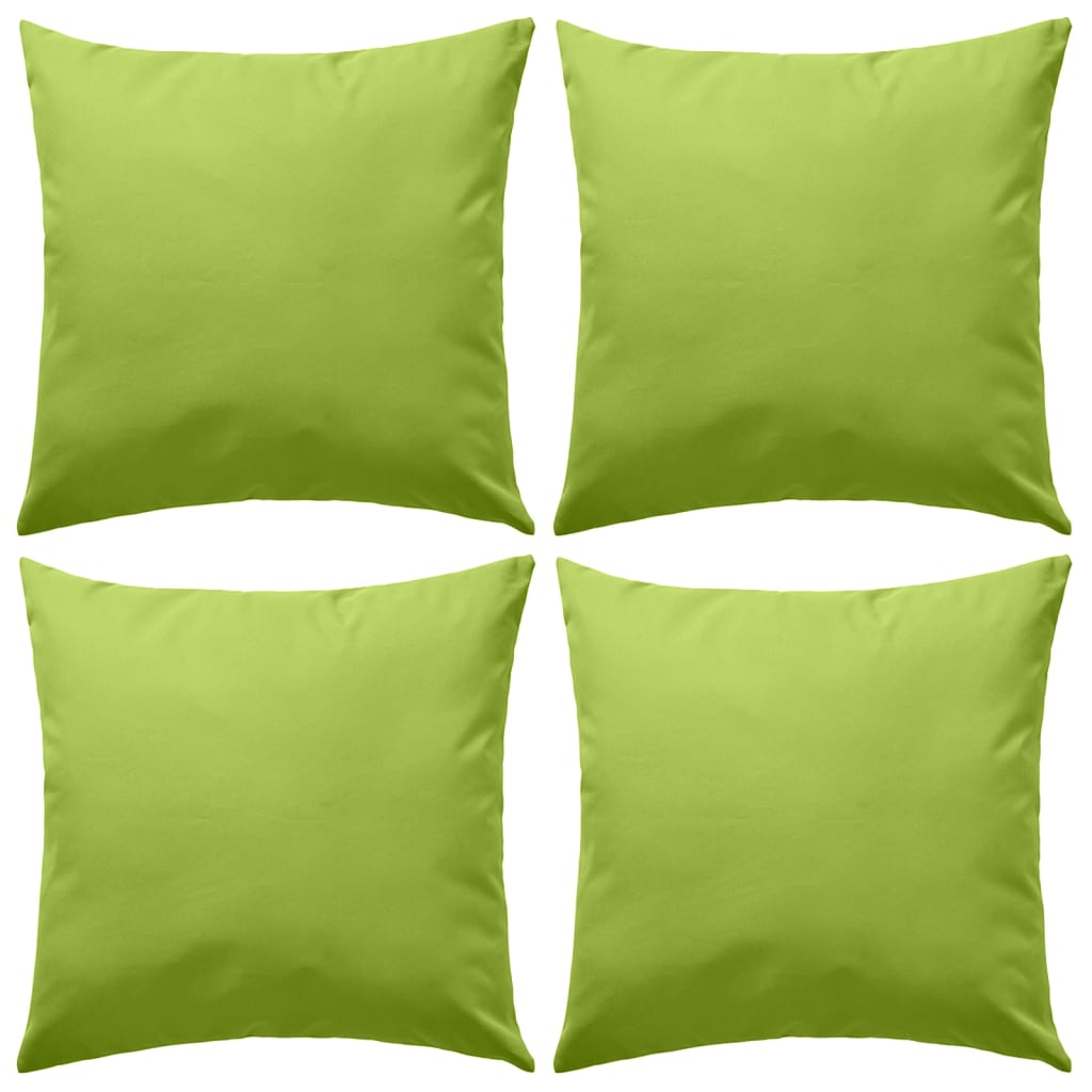 Vidaxl cuscini da esterno 45x45 cm Apple Green 4 pezzi