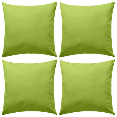 Vidaxl cuscini da esterno 45x45 cm Apple Green 4 pezzi