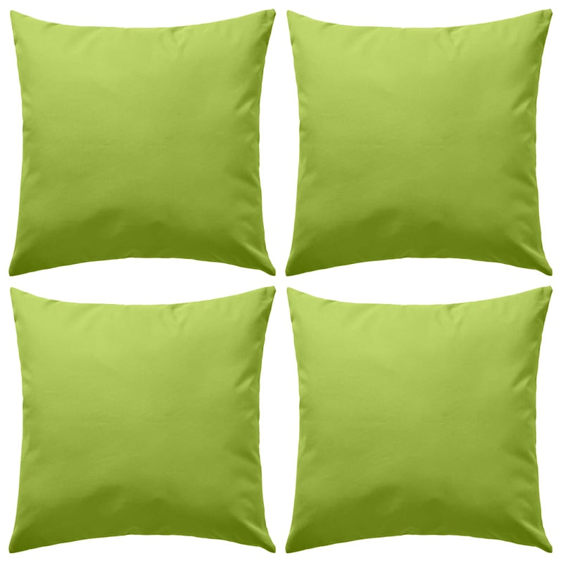 Vidaxl cuscini da esterno 45x45 cm Apple Green 4 pezzi
