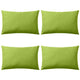 Vidaxl cuscini da esterno 60x40 cm Apple verde 4 pezzi