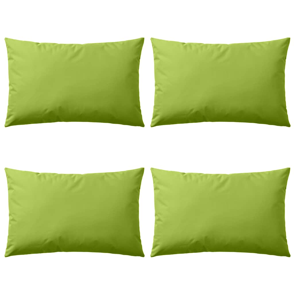 Vidaxl cuscini da esterno 60x40 cm Apple verde 4 pezzi