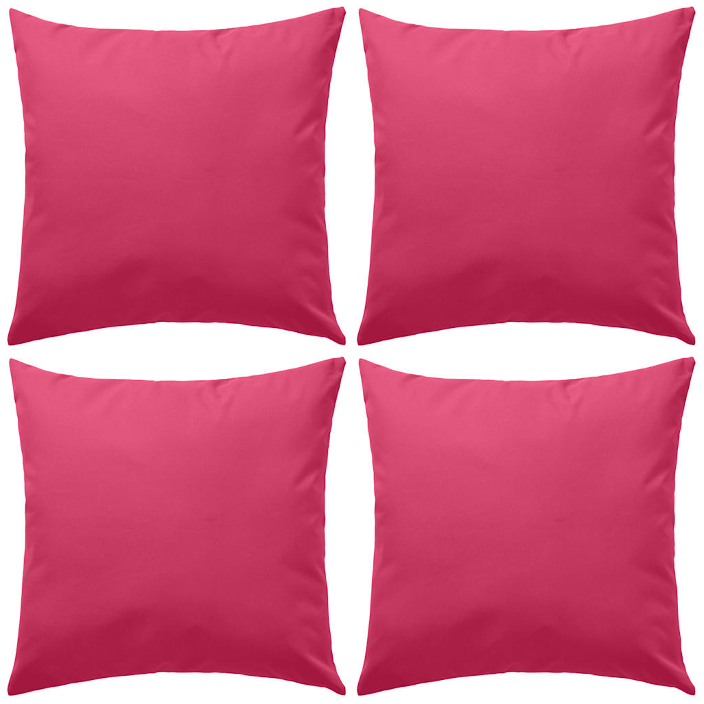 Vidaxl cuscini da esterno 45x45 cm rosa 4 pezzi