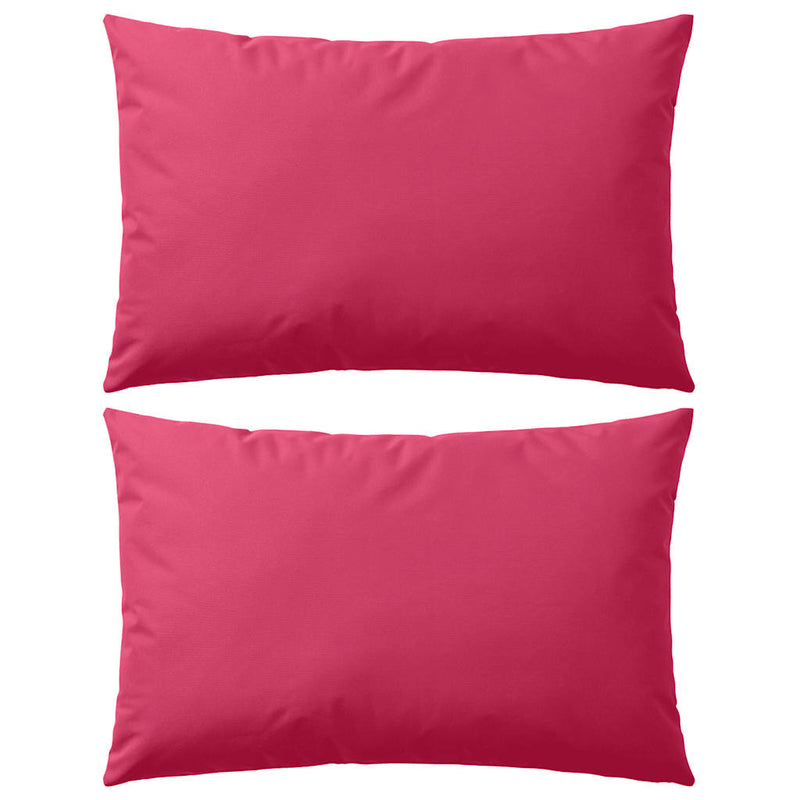 Vidaxl cuscini da esterno 60x40 cm rosa 2 m