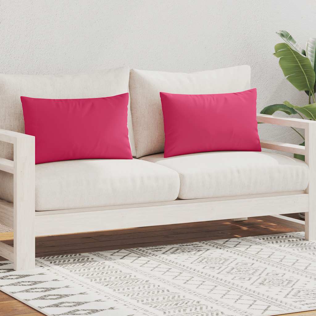 Vidaxl cojines al aire libre 60x40 cm rosa 2 sts