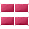 Vidaxl cuscini da esterno 60x40 cm rosa 4 pezzi