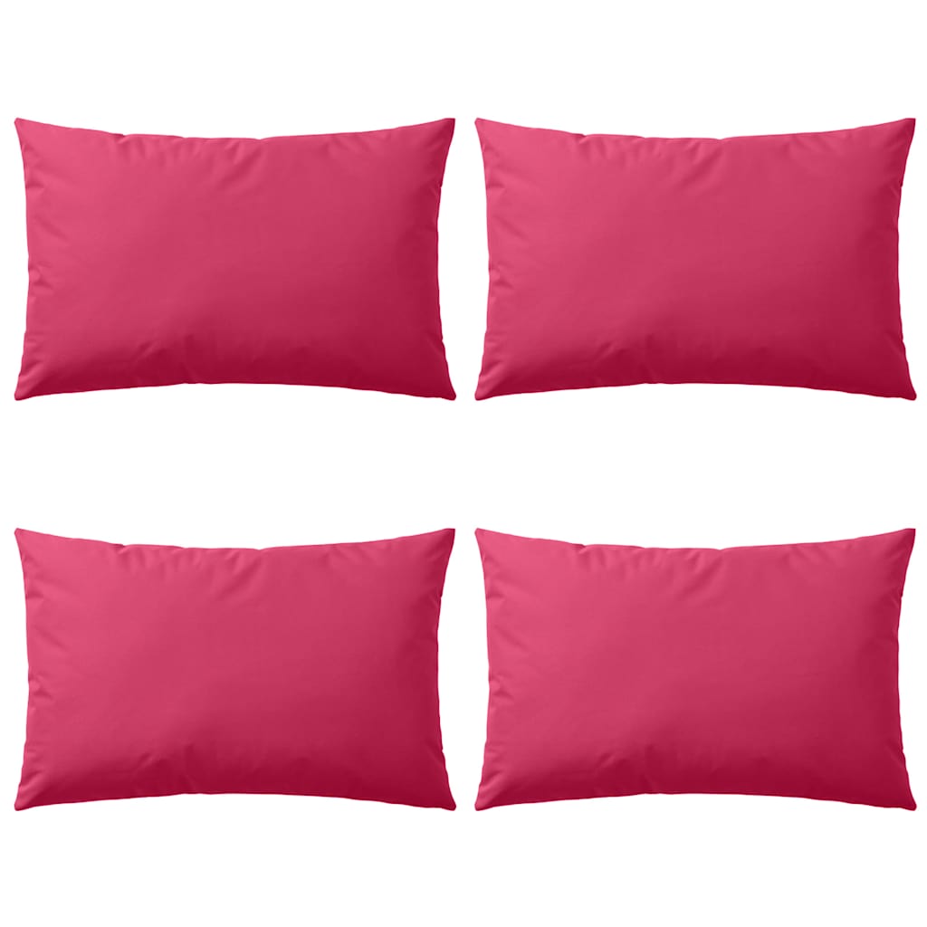 Vidaxl cuscini da esterno 60x40 cm rosa 4 pezzi