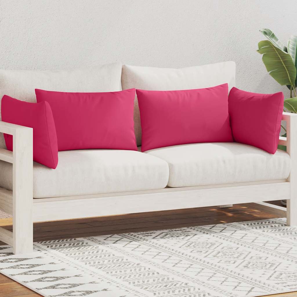 Vidaxl cuscini da esterno 60x40 cm rosa 4 pezzi