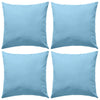 Vidaxl cuscini da esterno 45x45 cm azzurro 4 pezzi