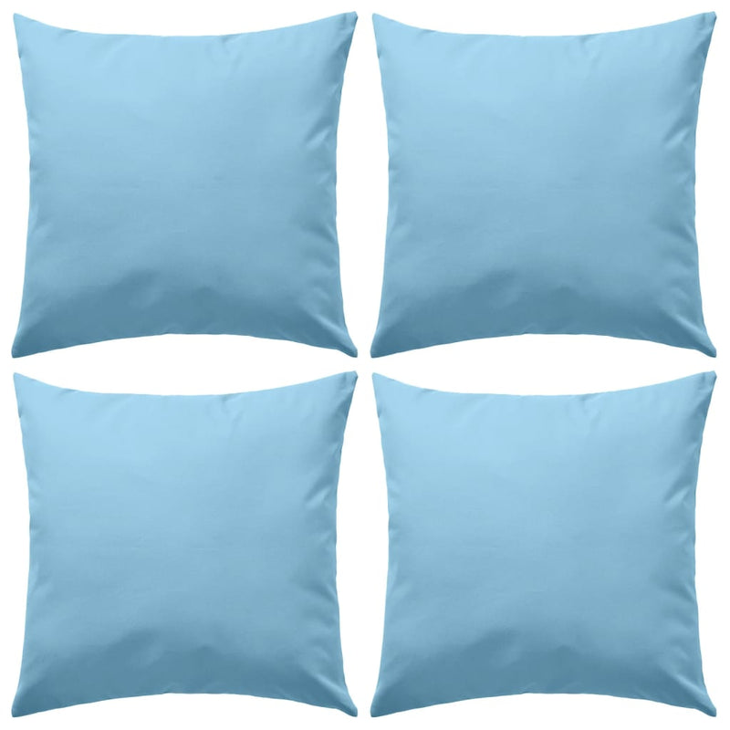 Vidaxl cuscini da esterno 45x45 cm azzurro 4 pezzi