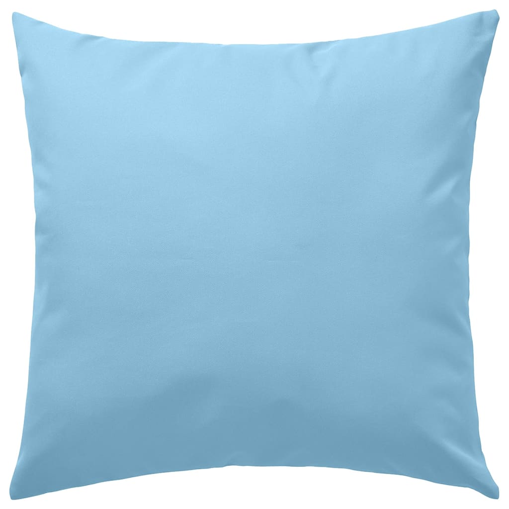 Vidaxl cuscini da esterno 45x45 cm azzurro 4 pezzi