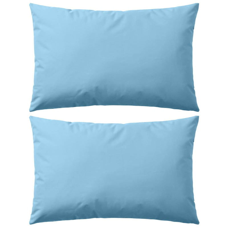 Vidaxl cuscini da esterno 60x40 cm azzurro 2 m