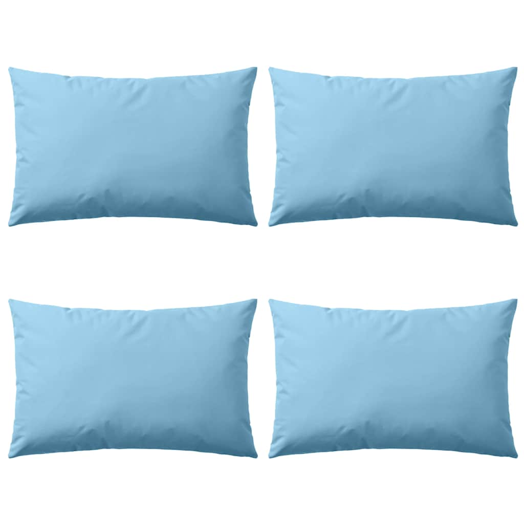 Vidaxl cuscini da esterno 60x40 cm azzurro 4 m