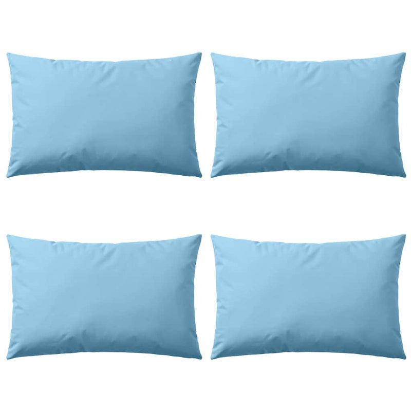 Vidaxl cuscini da esterno 60x40 cm azzurro 4 m