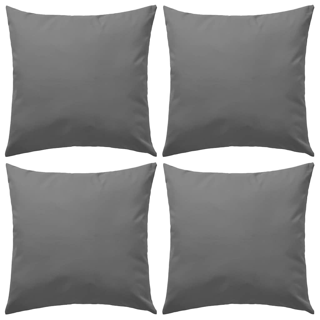 Vidaxl cuscini da esterno 45x45 cm grigio 4 pezzi