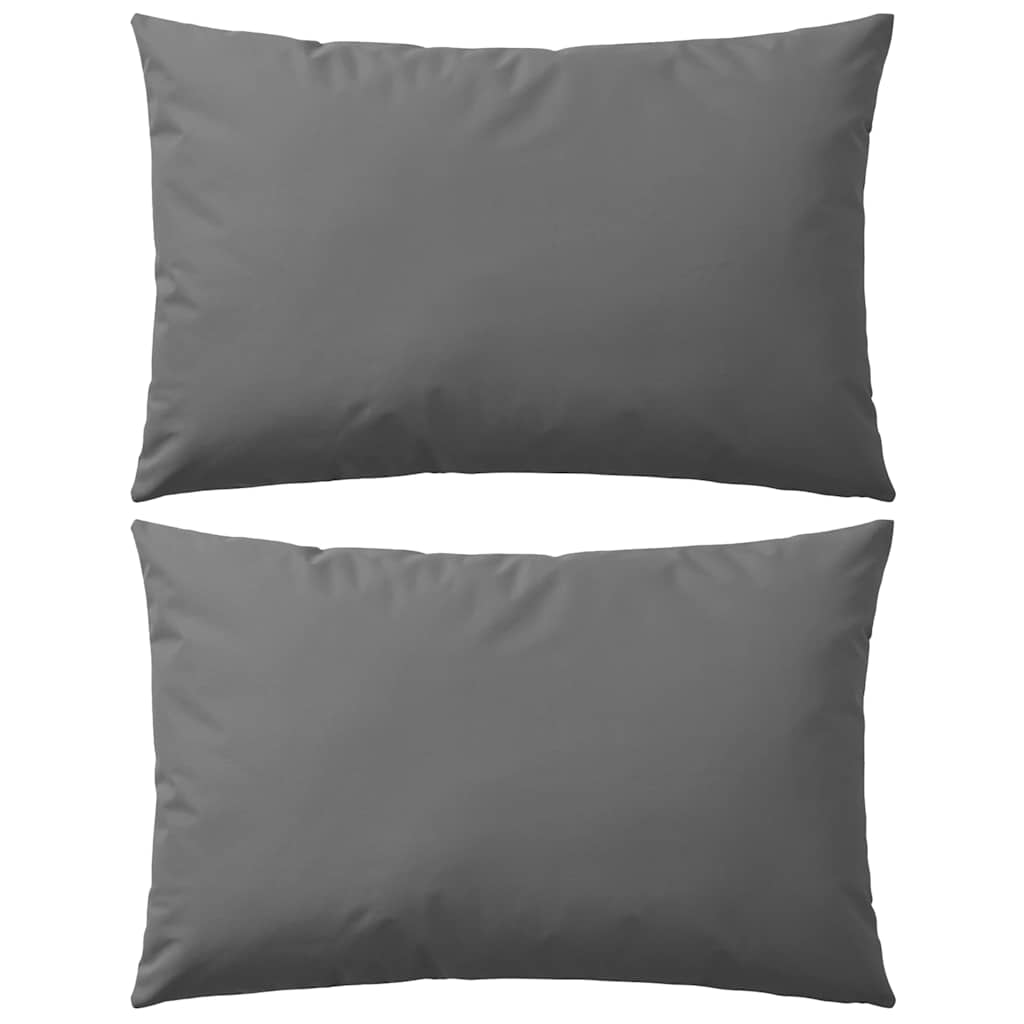 Vidaxl cuscini da esterno 60x40 cm grigio 2 pezzi