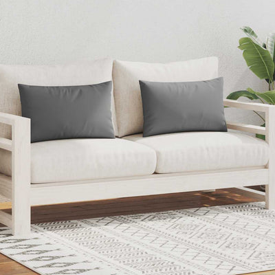 Cojines al aire libre de Vidaxl 60x40 cm gris 2 pcs