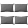 Vidaxl cuscini da esterno 60x40 cm grigio 4 pezzi