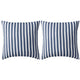 Vidaxl cuscini da esterno 45x45 cm a strisce blu navy 2 pezzi